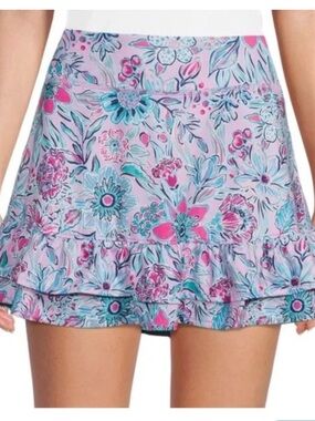Colorful floral tennis or golf skort